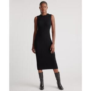 Quince Mongolian Cashmere Sleeveless Midi Sweater Dress Size M NWT